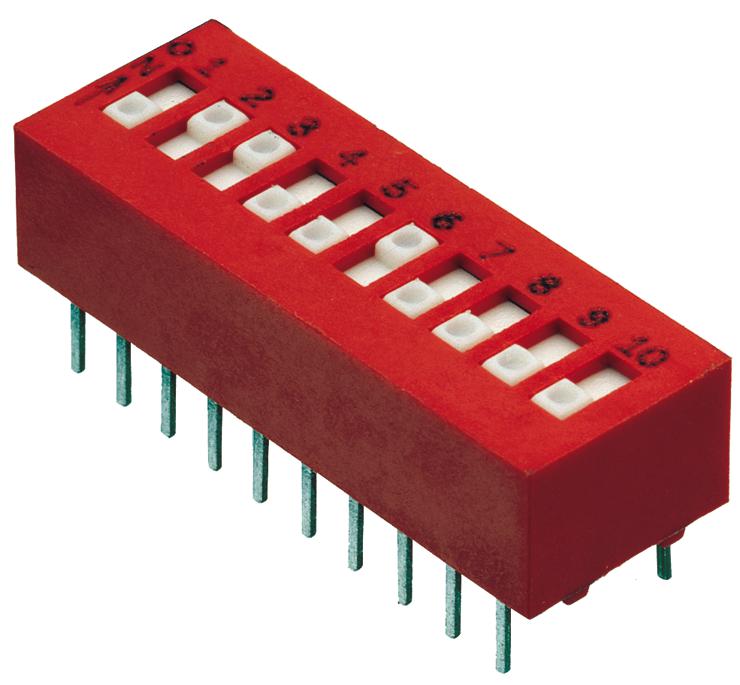 78RB05ST SWITCH, DIP, SPST, 5 WAY GRAYHILL