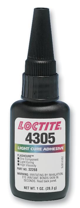 4305, 1 OZ 4305 UV CURING,  28.3G LOCTITE