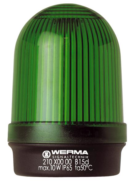 21020000 LIGHT, GRN, 12-240V WERMA
