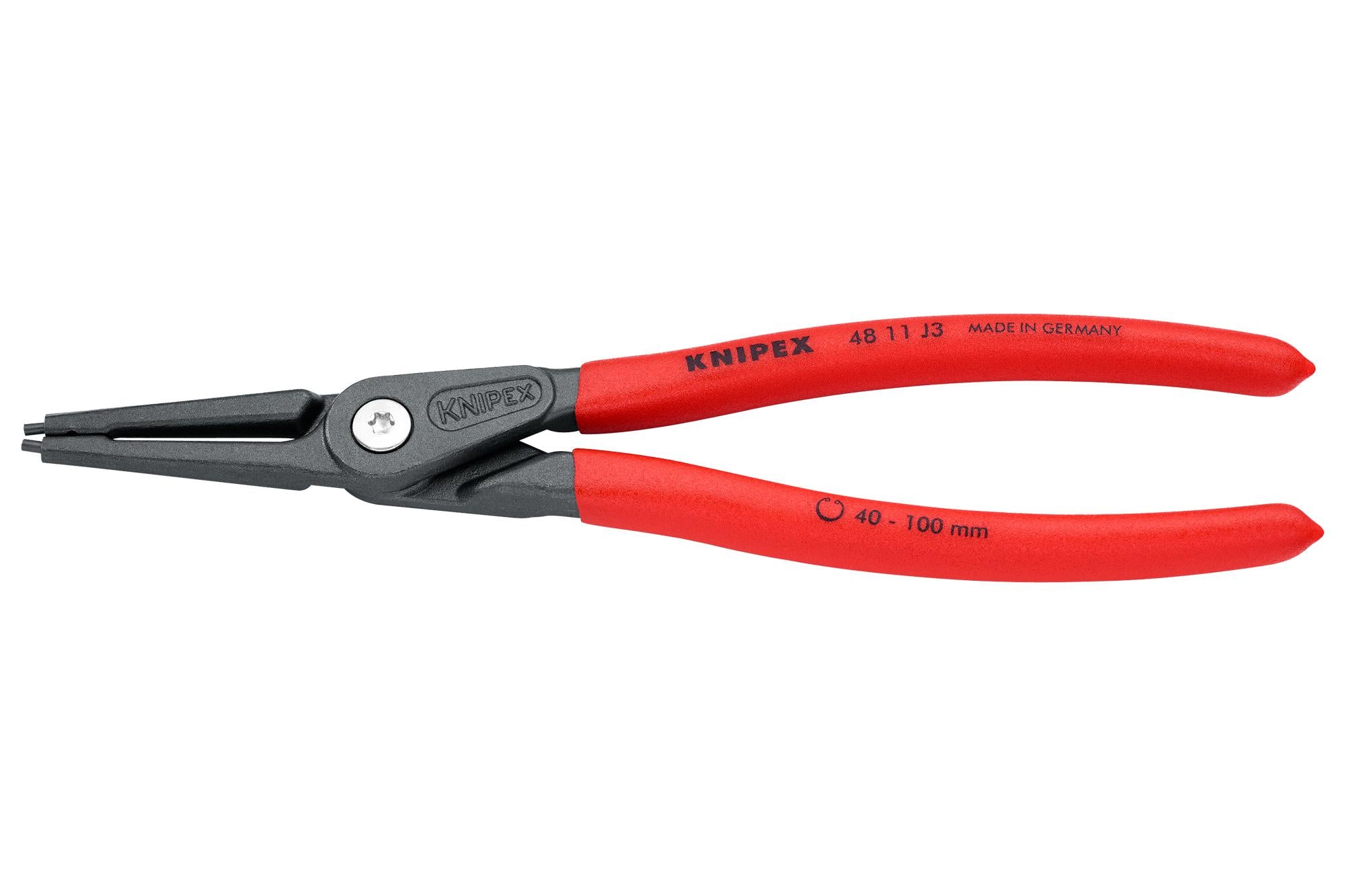 48 11 J3 CIRCLIP PLIER, INT, STRAIGHT KNIPEX