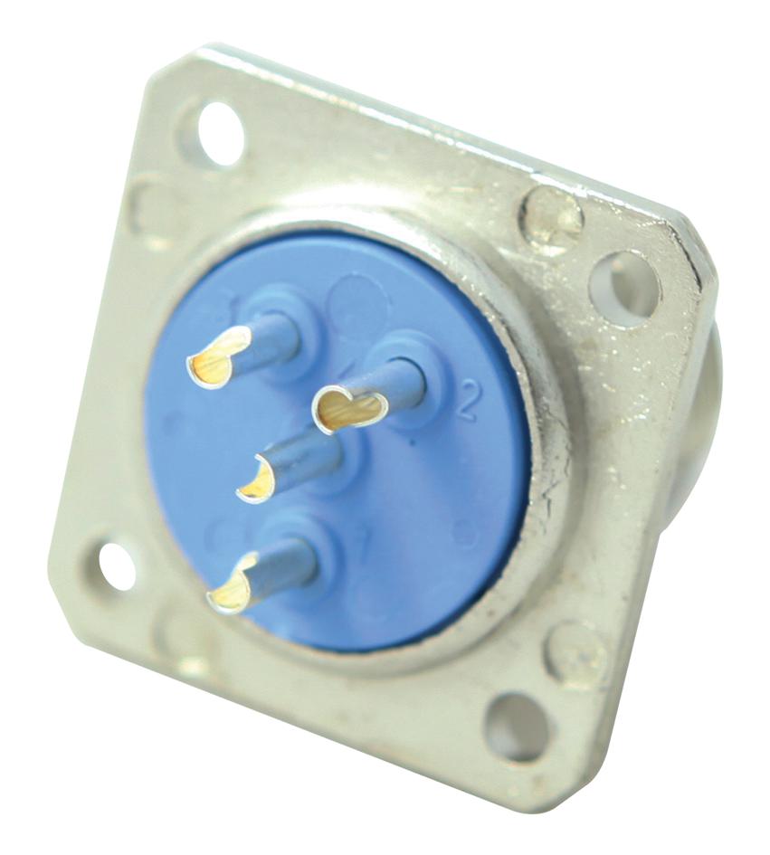 536004006 RECEPTACLE, PANEL, PIN INSERT, 4WAY JAEGER