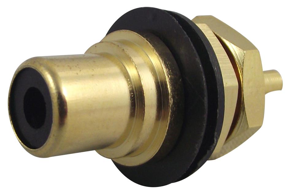 NYS367-0 RECEPTACLE, PHONO, CHASSIS, BLACK, 1WAY NEUTRIK