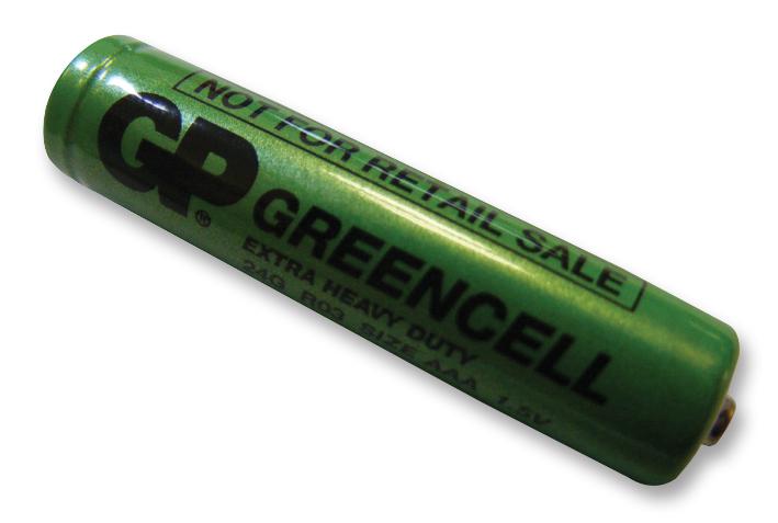 GP24G-U4 BATTERY, ZINC CHLORIDE, AAA, PK4 GP BATTERIES