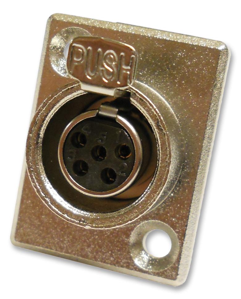 TY5F SOCKET, TINI, Q-G, PANEL, 5POLE SWITCHCRAFT/CONXALL