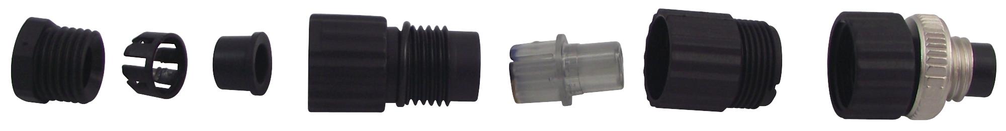 ELST 3008V PLUG, FREE, M8, 3WAY HIRSCHMANN