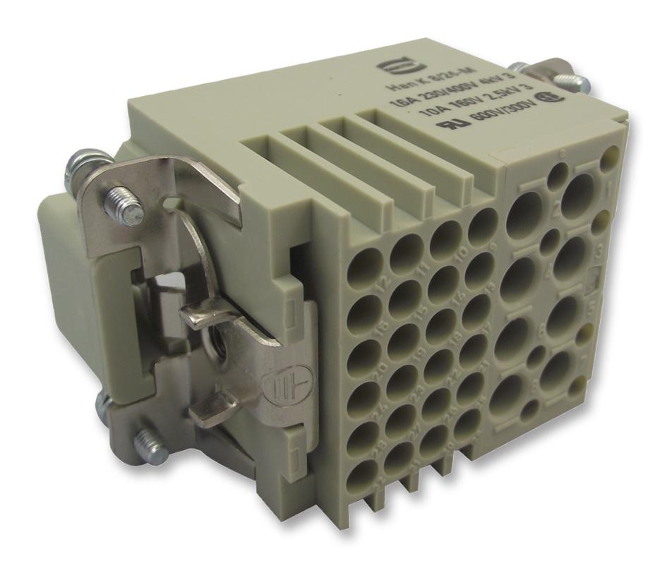 09 38 032 3001 INSERT, HANK 8/24 PIN HARTING