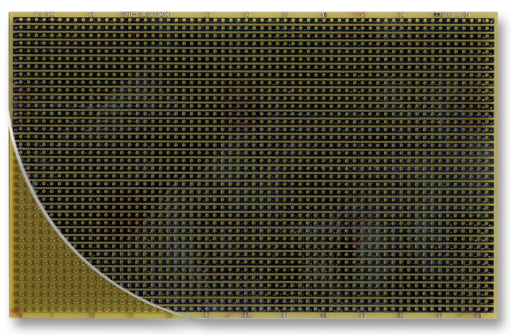 RE520-LF PCB, EUROCARD, FR4, STRIPES, 2.54MM ROTH ELEKTRONIK