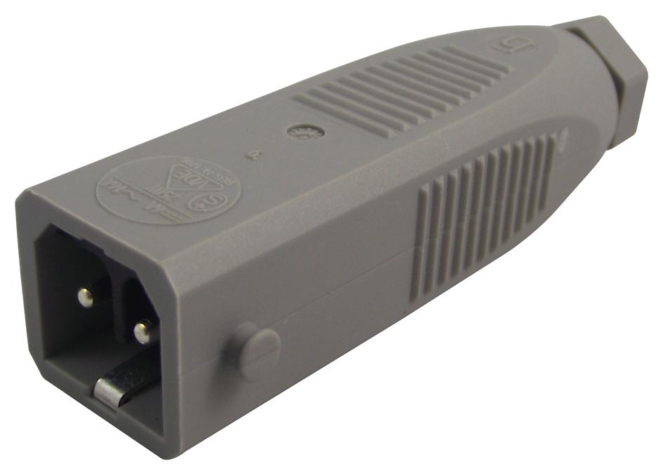STAS 200 RECTANGULAR CONN, PLUG, 2+PE WAY, CABLE HIRSCHMANN
