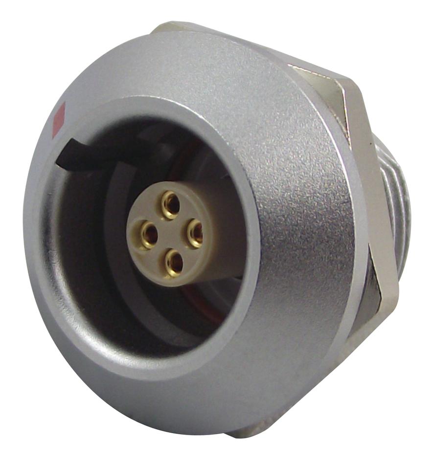 EGG.0K.304.CLL SOCKET, PANEL, 4WAY LEMO