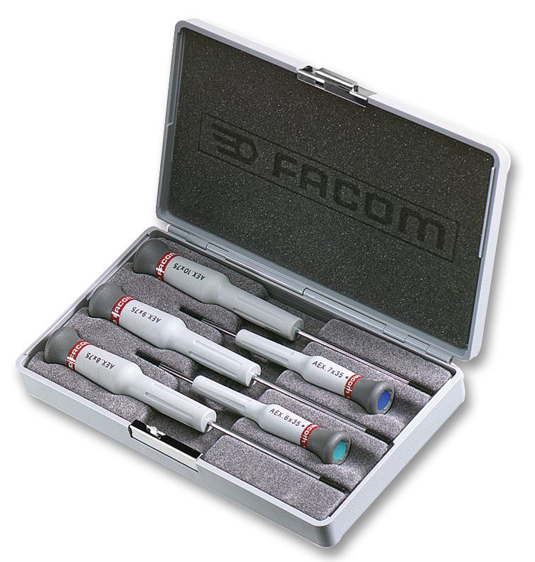 AEX.J1 SCREWDRIVER SET, TORX, 5PC FACOM