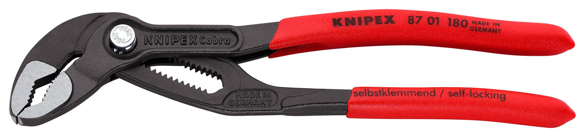 8701-180 PLIER, ADJUSTABLE GRIP 180MM KNIPEX
