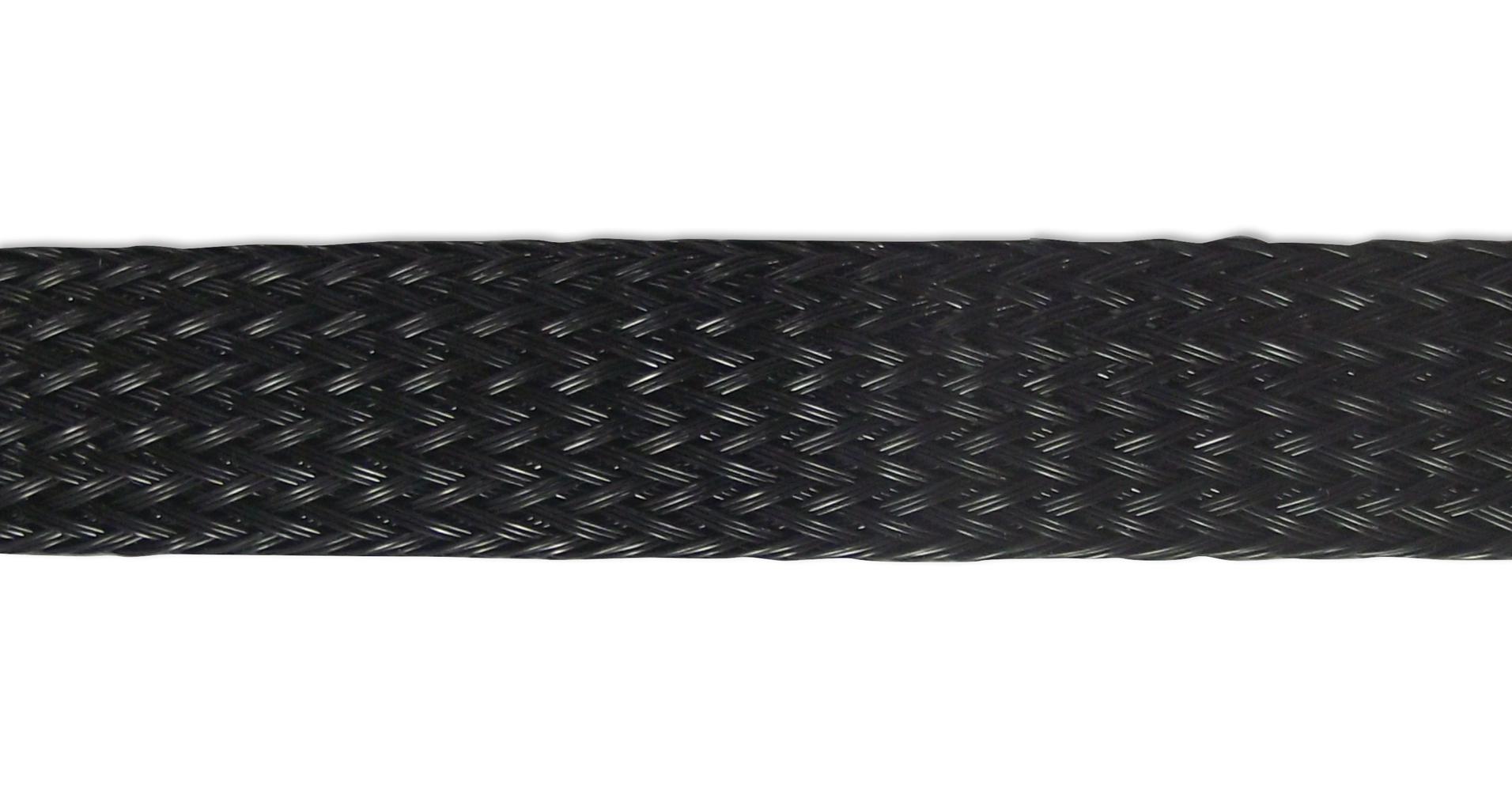 PP-12-0 SLEEVING, BRAID, BLACK, 50M PRO POWER