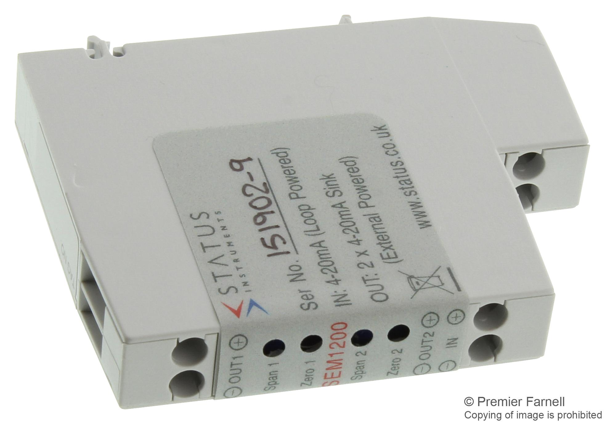SEM1200 ISOLATOR, SIGNAL SPLITTER STATUS