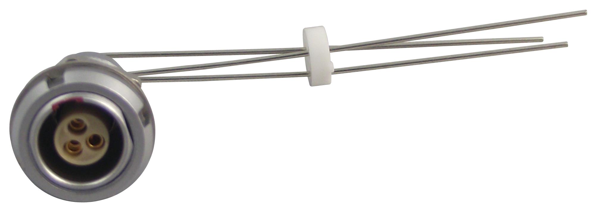 ECG.0B.303.CLV SOCKET, PANEL MOUNT, 0B, R/A, 3WAY LEMO