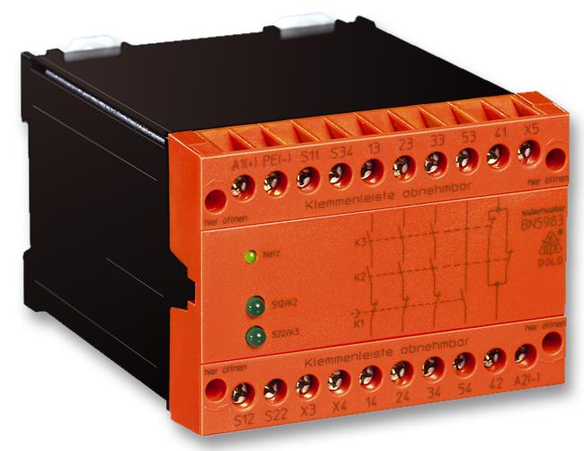 BN 5983.53 DC 24V RELAY, SAFETY, 3NO, SPST-NC, 230VAC, 5A DOLD