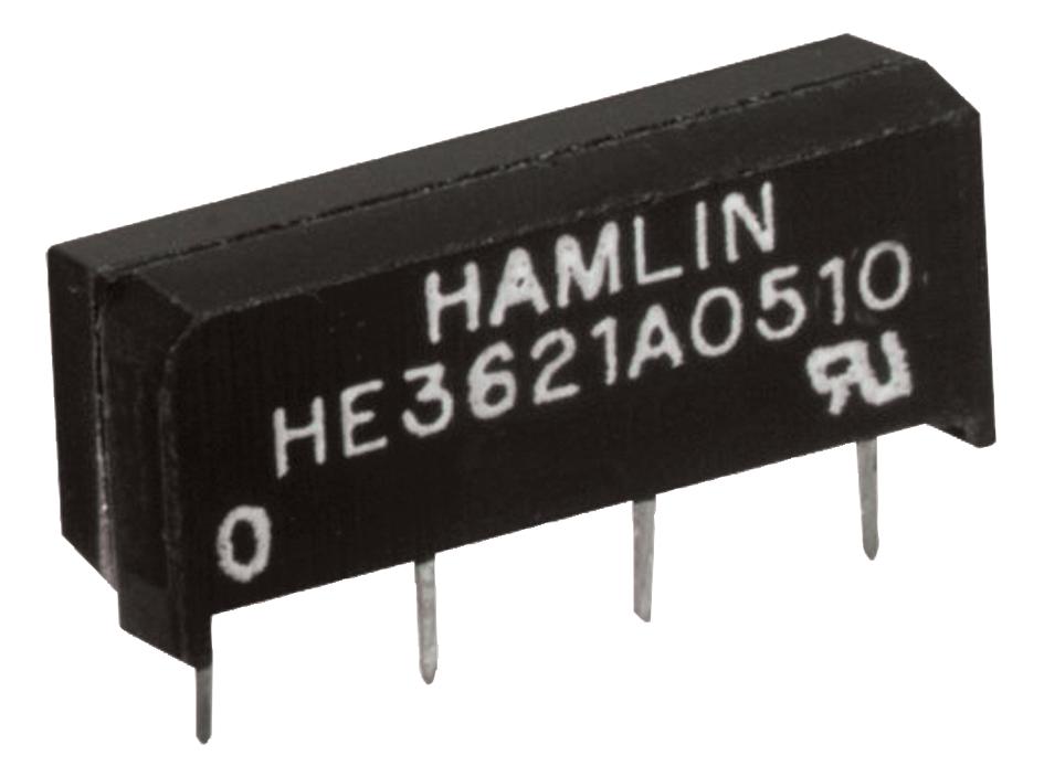 HE3621A0510 RELAY, REED, SPST-NO, 200V, 0.5A, THT HAMLIN