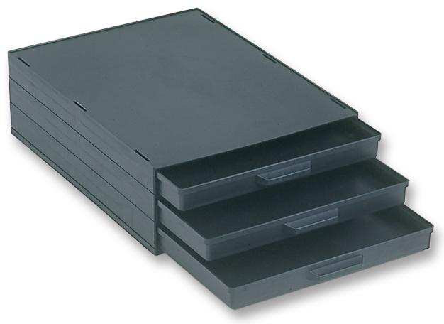 A1-4/3 ESD CABINET, 3DRAWER, BLACK, ESD EMPTY LICEFA