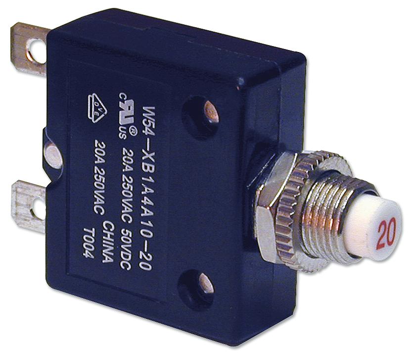 W54-XB1A4A10-20 CIRCUIT BREAKER, 20A POTTER&BRUMFIELD - TE CONNECTIVITY