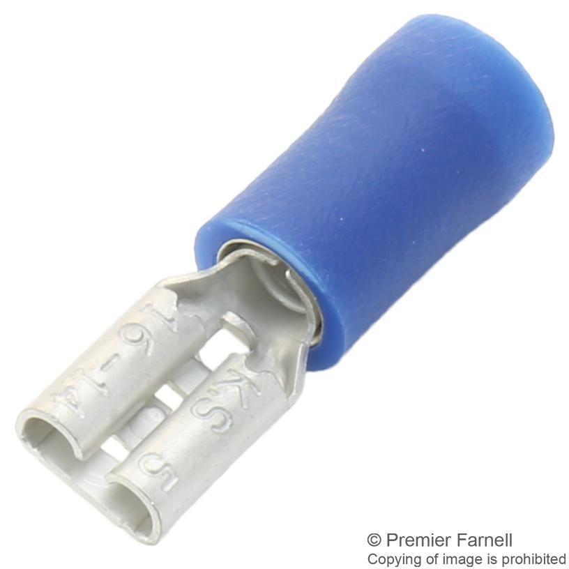 FDD2-250 CRIMP TERMINAL, FEMALE, BLUE, PK100 MULTICOMP PRO
