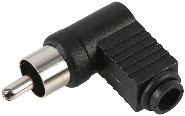 PSG01639 PLUG AUDIO PHONO RGT ANGLE BLK, PK10 PRO SIGNAL