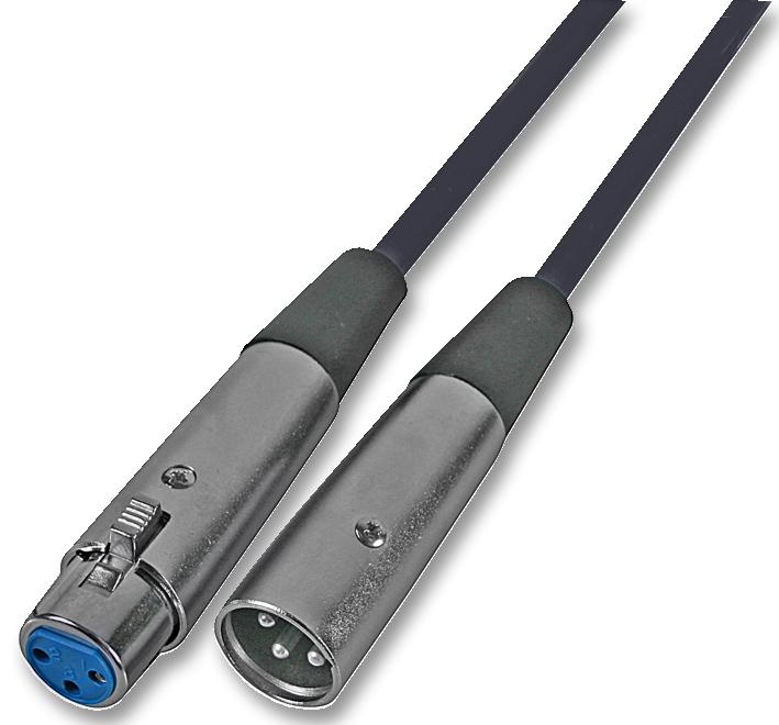 AV21112 XLR PATCH LEAD, 1M, BLACK SOUNDLAB