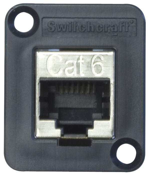 EHRJ45P6S ADAPTOR, RJ45 JACK-JACK, 8P8C, CAT6/SHLD SWITCHCRAFT/CONXALL