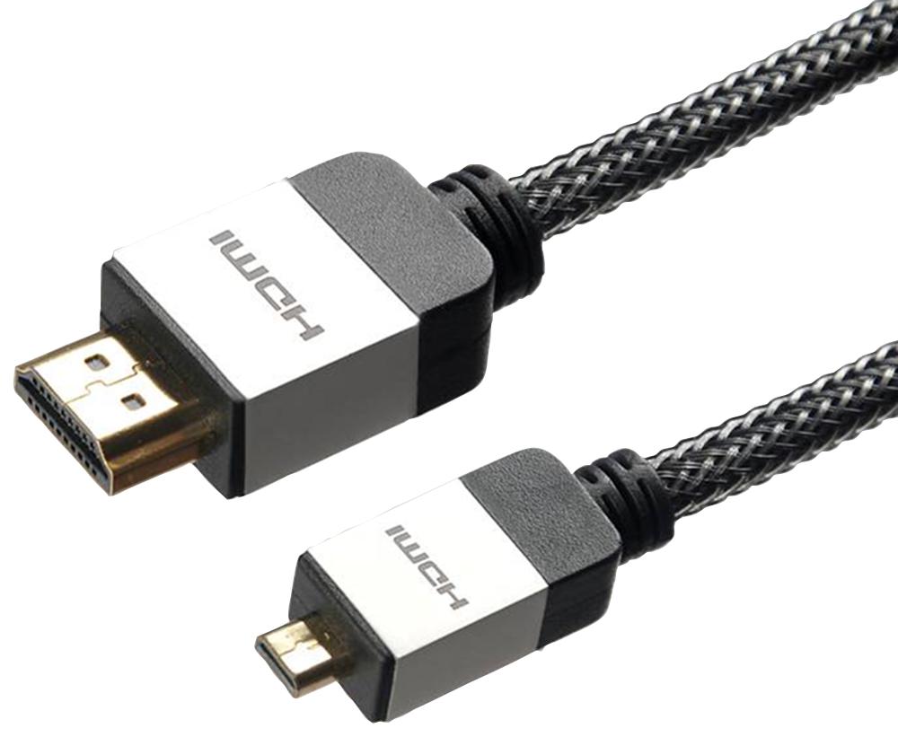 HCA-3B HDMI TO HDMI MICRO LEAD BRAIDED 3M AV STAR