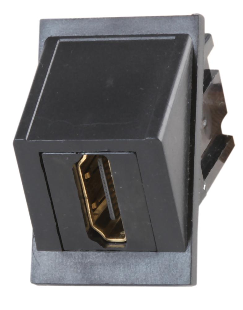 KCHD645BKPT HDMI 6C BLACK MODULE CONNECTOR 25X38MM TUK