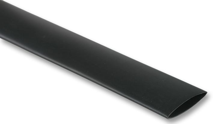 HS121-25 SHRINK TUBE, PO, BLACK, 10M, 3:1, 19.8MM MULTICOMP PRO