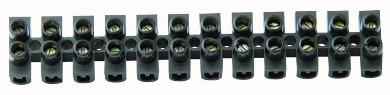 15ABLK PK 10 TERMINAL BLOCK BLACK 16A 10/PK PRO POWER