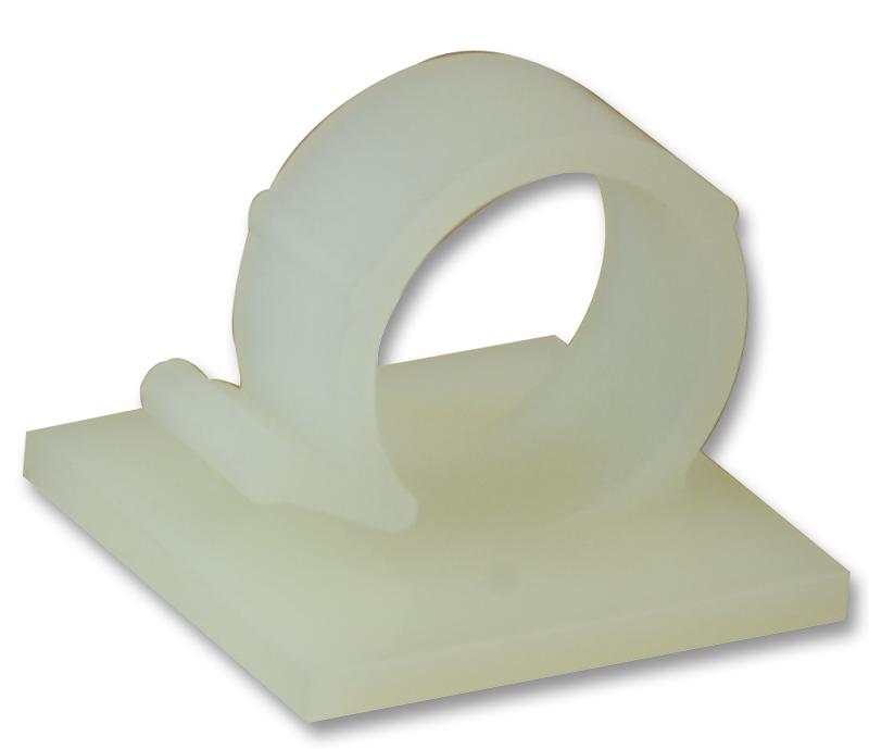 RA18 (50 PACK) CABLE CLIP S/ADHESIVE 18MM 50/PK NAT HELLERMANNTYTON