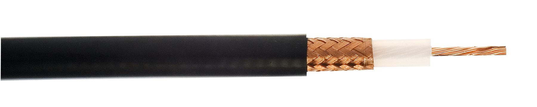 490005-BLK-100 CABLE, COAX RG213U BLACK 100M WEBRO