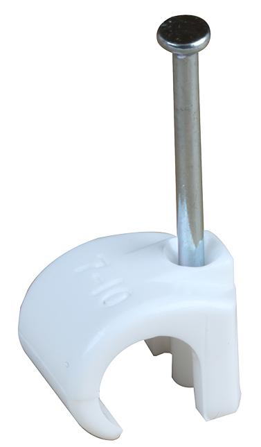 ARC12 CABLE CLIP 10-14MM ROUND WHITE 100/PK CONCORDIA TECHNOLOGIES