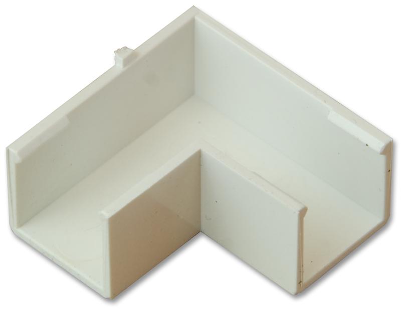 MT16/FA MINI TRUNKING FLAT ANGLE, 16X16MM, WHT PRO POWER