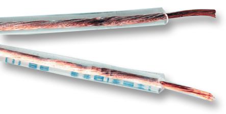 JY1260 CABLE, AUDIO, 2X0.65MM, TRANSP, 100M PRO POWER