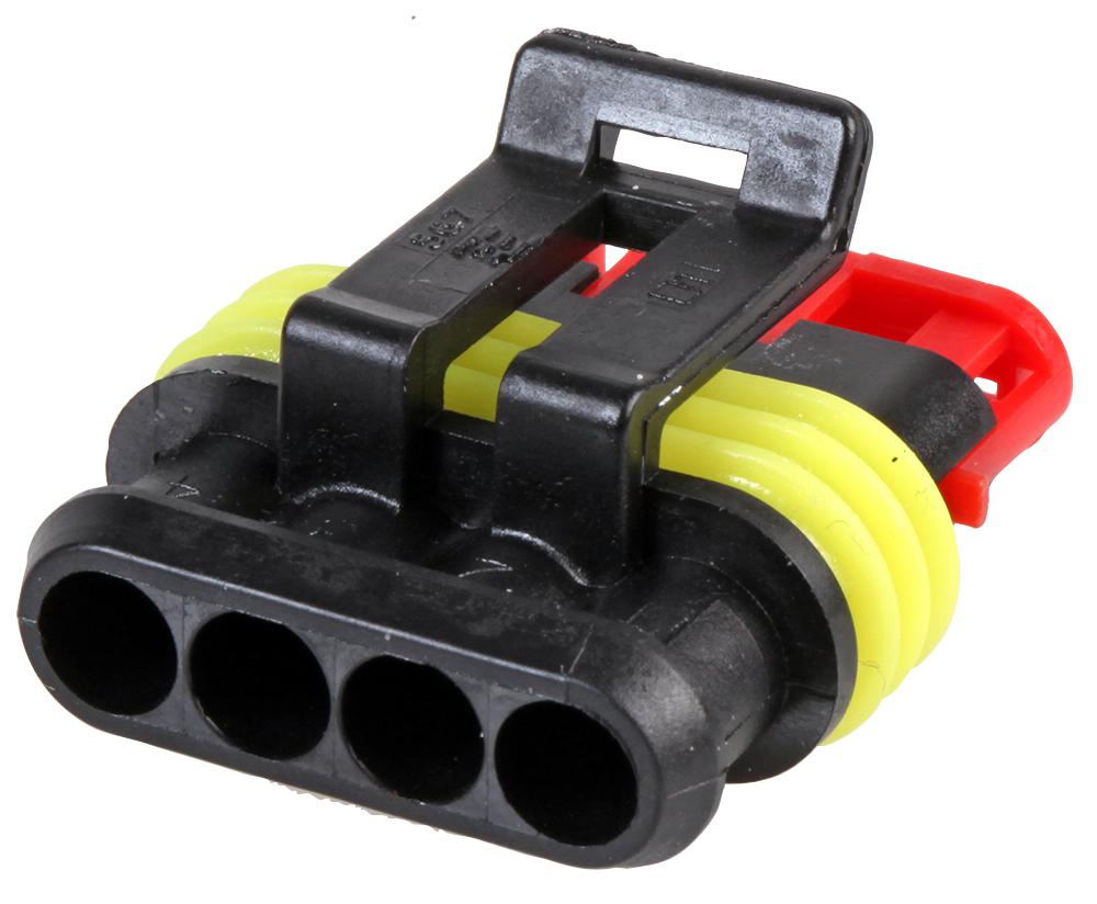 282088-1 SOCKET HOUSING, 4WAY AMP - TE CONNECTIVITY