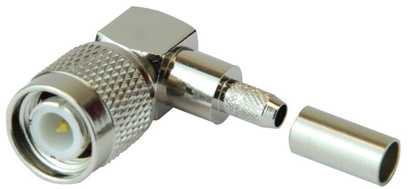 RW2-012A TNC MALE RIGHT ANGLE RG58U CRIMP PRO SIGNAL
