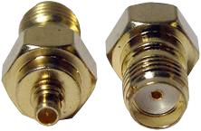 ADP-SMAF-MMCXM ADAPTOR, MMCX MALE TO SMA FEMALE RF SOLUTIONS