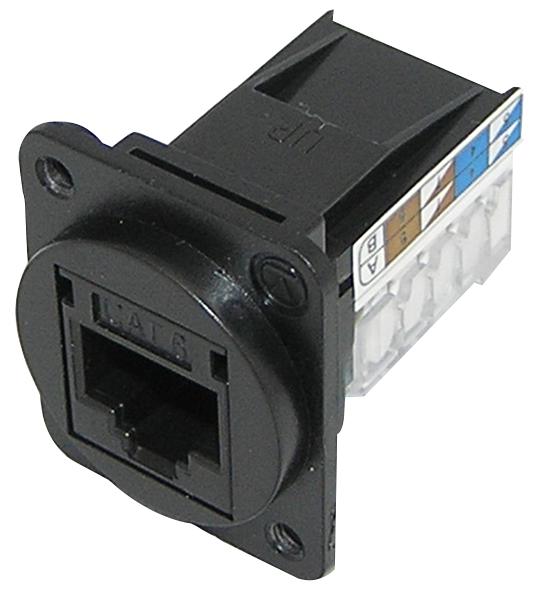 SKMCBKDPM CONNECTOR, RJ45, RCPT, 8P8C, CAT6 TUK