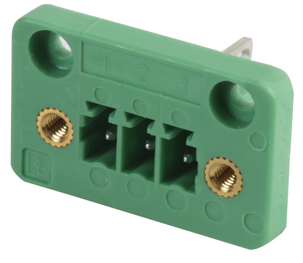 DFK-MC 1,5/ 3-GF-3,81 TERMINAL BLOCK, HEADER, 3POS, TH PHOENIX CONTACT