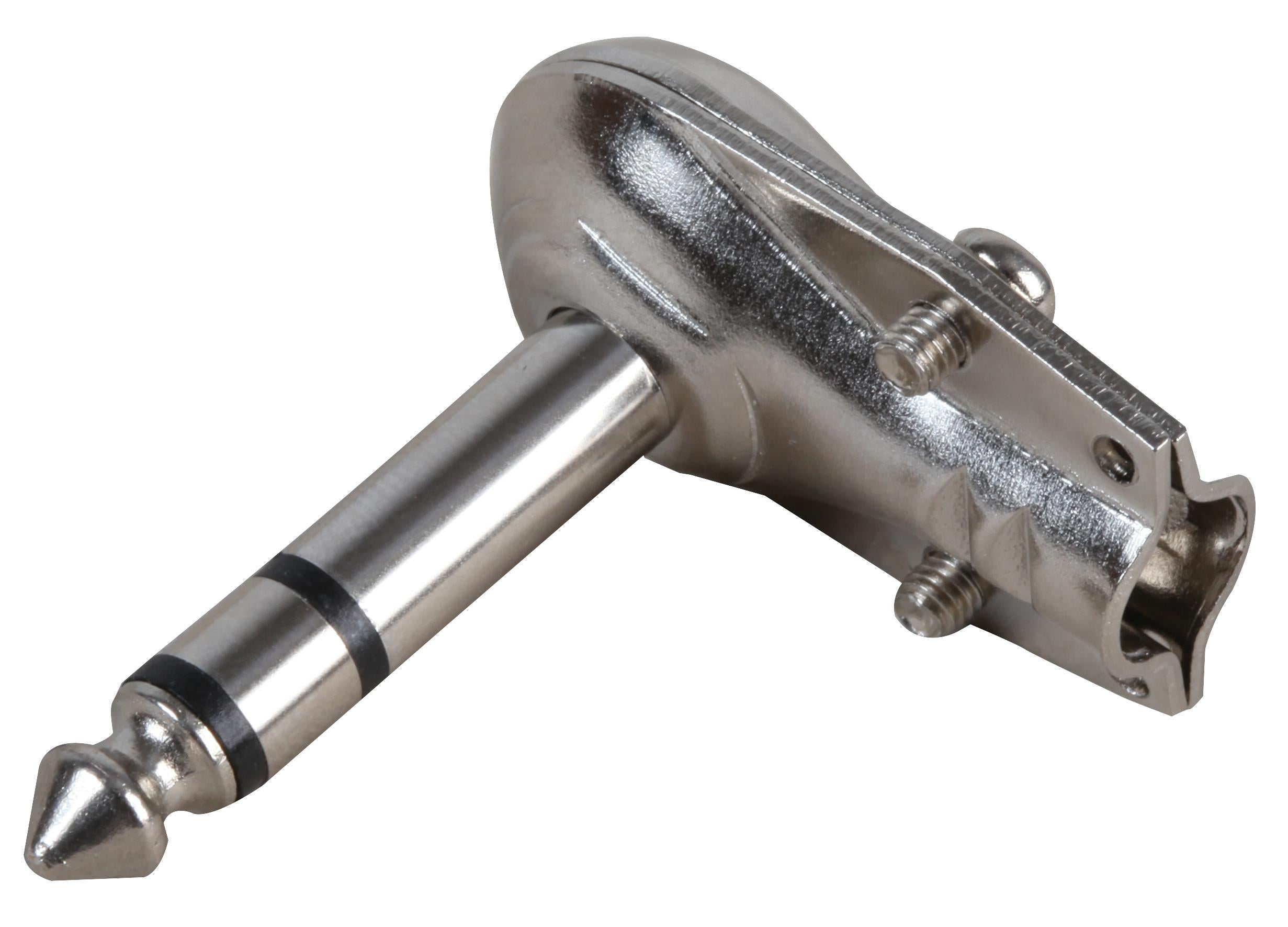 PSG08673 6.35MM JACK PLUG, STEREO, 90DEG PRO SIGNAL