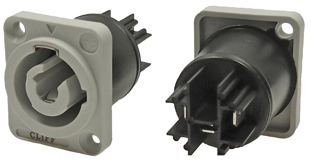 FM12315 POWER ENTRY, RCPT, 20A, 250VAC, PANEL CLIFF ELECTRONIC COMPONENTS