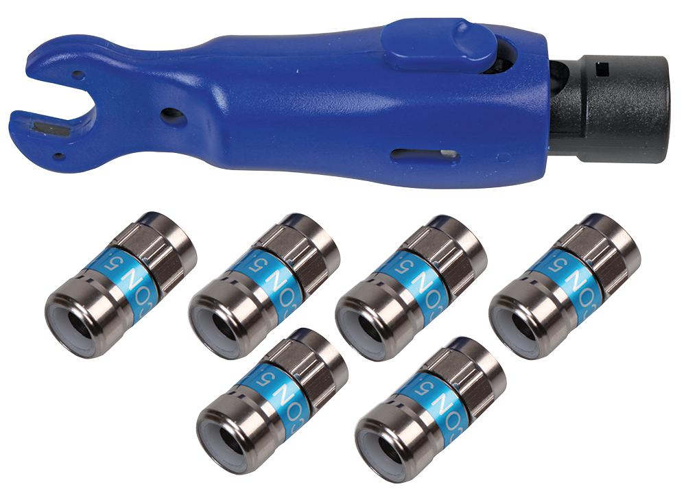 WF100/RG6 F KIT SELF-INSTALL KIT, 6X F TYPE WEBRO