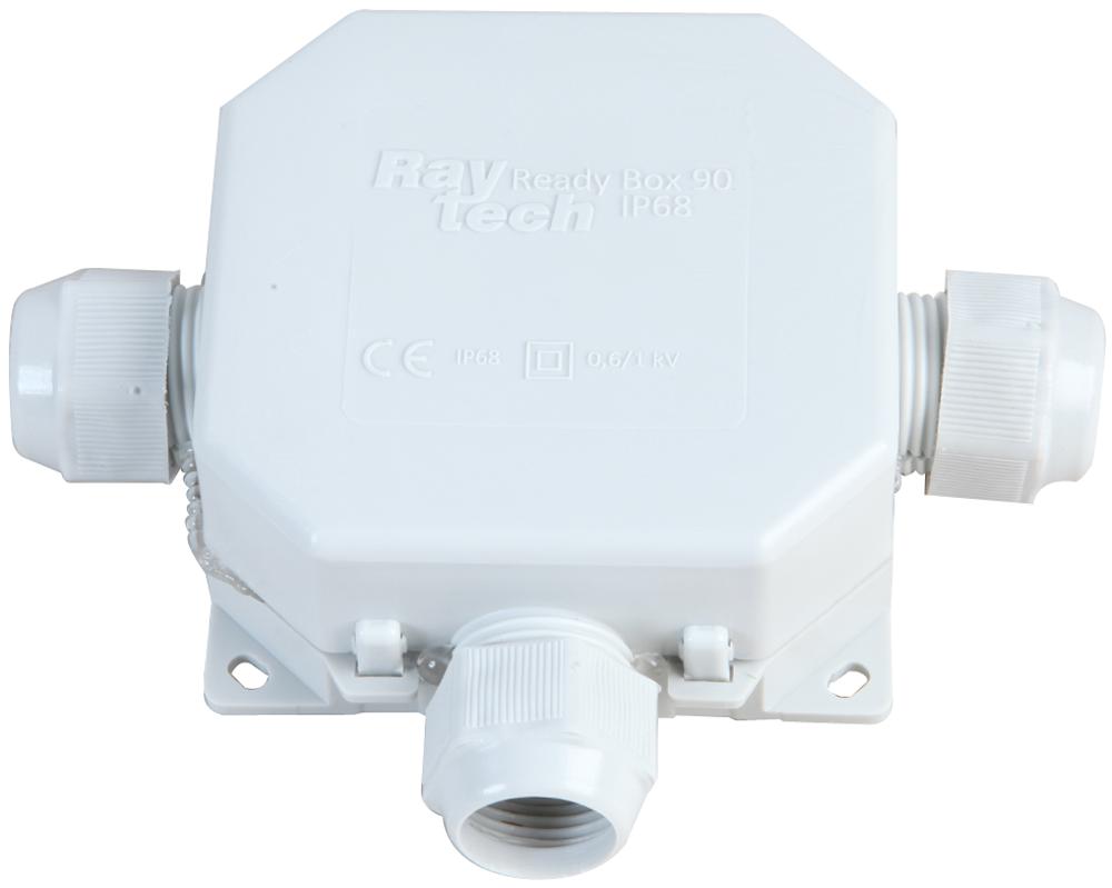 READYBOX90 CONNECTION BOX, GEL, 3 CABLES, 3P, GREY RAYTECH