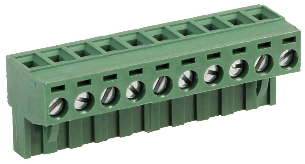 MC000182 TERMINAL BLOCK, PLUGGABLE, 10POS, 12AWG MULTICOMP PRO