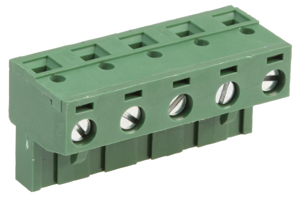 MC000219 TERMINAL BLOCK, PLUGGABLE, 5POS, 14AWG MULTICOMP PRO