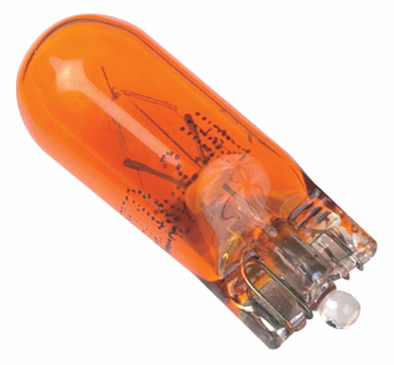 R501A LAMP 12V 5W CAPLESS W2.1X9.5D WY5W AMBER RING AUTOMOTIVE