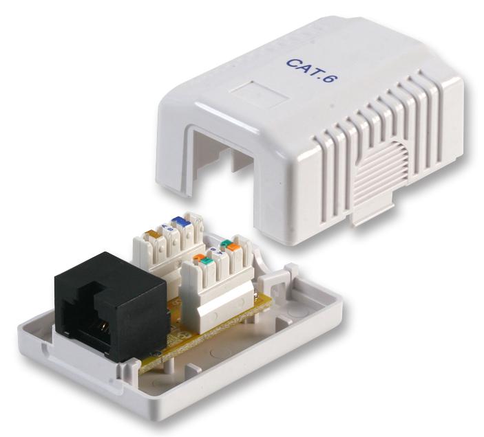 PSG08000 SOCKET, SURFACE, RJ45 CAT6, SINGLE PRO SIGNAL