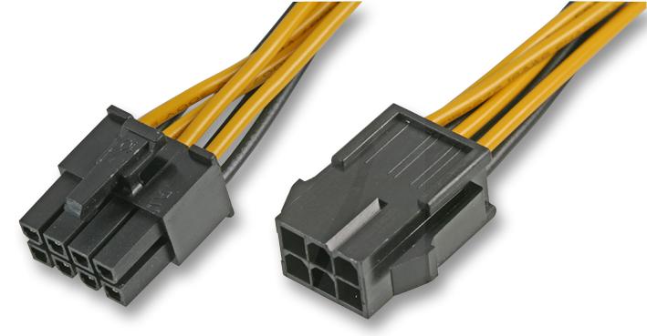 AK-CB051 LEAD, 6 PIN PCIE TO 8 PIN ATX12V AKASA