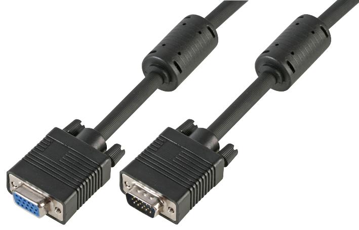 PSG90723 LEAD, SVGA, M-F, ALL LINES,BLACK,10M PRO SIGNAL